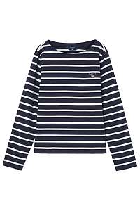 TRIČKO GANT KU. BRETON STRIPE BOATNECK JUMPER