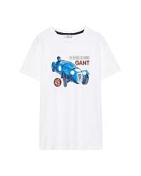 TRIČKO GANT LM. C-NECK POSTER PRINT SS T-SHIRT