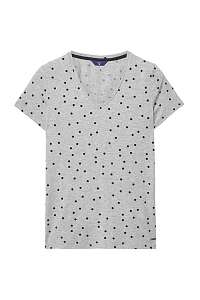 TRIČKO GANT O. DOTTED FLUID V-NECK T-SHIRT