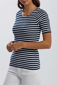 TRIČKO GANT STRIPED 1X1 RIB SS T-SHIRT