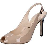 Capitini  sandali beige vernice nero BZ493  Béžová