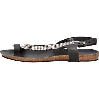 Docksteps  sandali nero pelle strass AG856  Čierna
