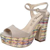 Geneve Shoes  sandali beige camoscio BZ890  Béžová