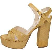 Geneve Shoes  sandali giallo tessuto BZ892  Žltá