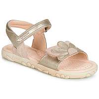 Geox  Sandále J SANDAL HAITI GIRL  Zlatá