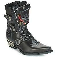 New Rock  Čižmy do mesta M-WST024-S3  Čierna