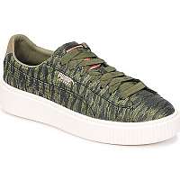 Puma  Basket Platform Bi Color  Zelená