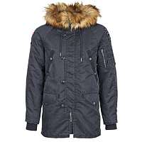 Superdry  Parky COMMANDO HEAVY PARKA  Modrá