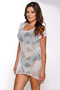 Avalingerie Plážové letné šaty SP1 biela XXL