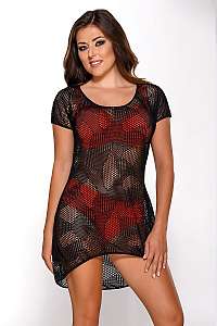 Avalingerie Plážové šaty Bruna ČIERNA XXXL