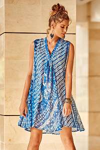 David Beachwear Plážové šaty Itaca Blue modrá M