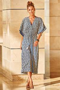 David Beachwear Plážové šaty Martinique modrá XL