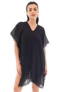 DOCA Plážový kaftan Kiki čierny ČIERNA uni