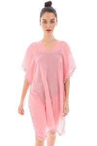 DOCA Plážový kaftan Kiki ružový ružová uni