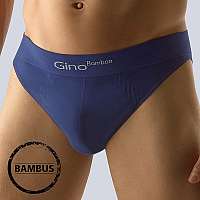 GINO Slipy Bamboo nízke Blue tmavomodrá S/M