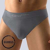 GINO Slipy Bamboo nízke Grey šedá L/XL