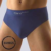 GINO Slipy Bamboo vyššie Blue tmavomodrá L/XL