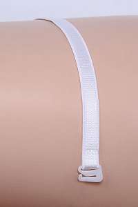 Julimex Textilné ramienka 10 mm biele biela 10mm