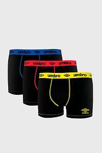 Umbro 3 PACK bavlnených boxeriek Umbro farebná XL