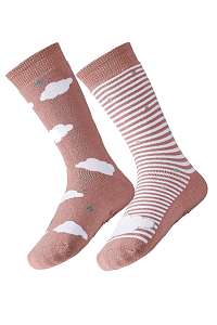 Ysabel Mora 2 pack dámskych hrejivých ponožiek Cloud ružová-41