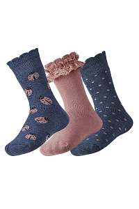 Ysabel Mora 3 pack detských hrejivých ponožiek Lily farebná-31