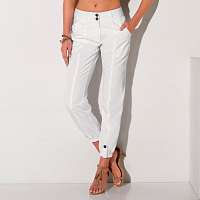 Blancheporte 7/8 džínsy s podkasaným koncom nohavíc biela