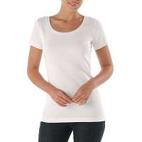 Blancheporte Jednofarebné tričko s krátkymi rukávmi biela