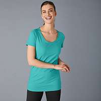 Blancheporte Jednofarebné tričko s krátkymi rukávmi, z bio bavlny, eco-friendly mätová