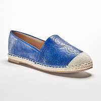 Blancheporte Modré ažúrové espadrilky modrá