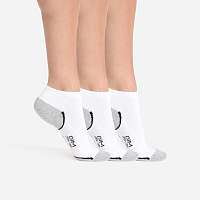 Blancheporte Súprava 3 párov športových ponožiek DIM biela/sivá