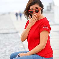 Blancheporte Vzdušné tričko, červené červená