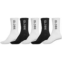 ponožky detské (set päť párov) GLOBE - Quater - GB3-70901-BLK/ WHT