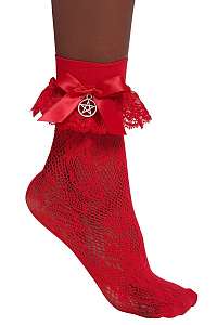 ponožky KILLSTAR - Crimson Casting - BLOOD - KSRA001567