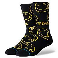 ponožky NIRVANA - FACE BLACK- STANCE - A556A20NIF-BLK