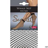 ponožky (pančuchové) LEGWEAR - whale net ankle highs - black - LE006