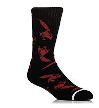 ponožky SULLEN - MACHINED - BLACK/RED - SCA0072_BKRD
