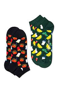 Happy Socks - Členkové ponožky Hamburger (2-pak)