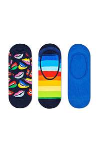 Happy Socks - Členkové ponožky Lips Liner Sock (3-pak)