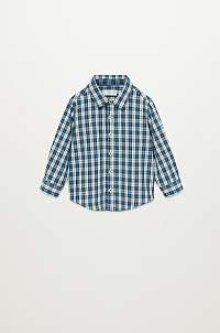 Mango Kids - Detská bavlnená košeľa Checks 80-104 cm