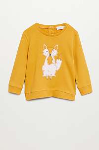Mango Kids - Detská bavlnená mikina Zaida 80-104 cm