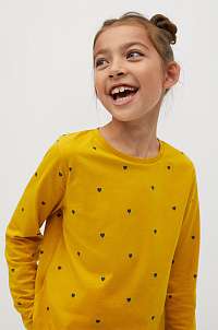 Mango Kids - Detské tričko s dlhým rukávom Basic 110-164 cm