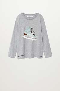 Mango Kids - Detské tričko s dlhým rukávom Patin 110-164 cm