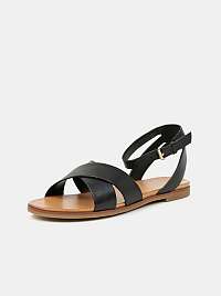 ALDO čierne kožené sandále Wialia