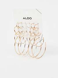 ALDO sada dvanátstich náušníc v zlatej, striebornej a ružovozlatej farbe Arisia