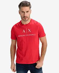 Armani Exchange červené pánske tričko