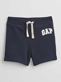 Baby kraťasy GAP Logo pull-on shorts Modrá