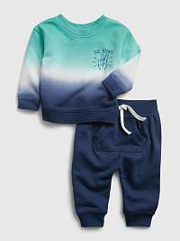 Baby Teplákovka dip-dye outfit set Modrá