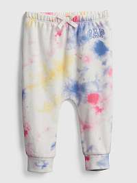 Baby tepláky GAP Logo tie-dye pull-on pants Farebná