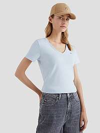 Basic tričká pre ženy Tommy Hilfiger - svetlomodrá