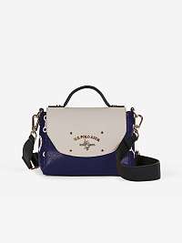 Béžová a modrá crossbody kabelka U.S. Polo Assn. Prístav Mayaca